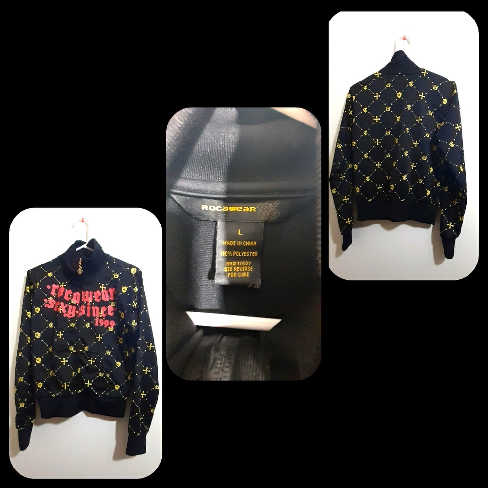 Vintage Rocawear Women's Black Jacket